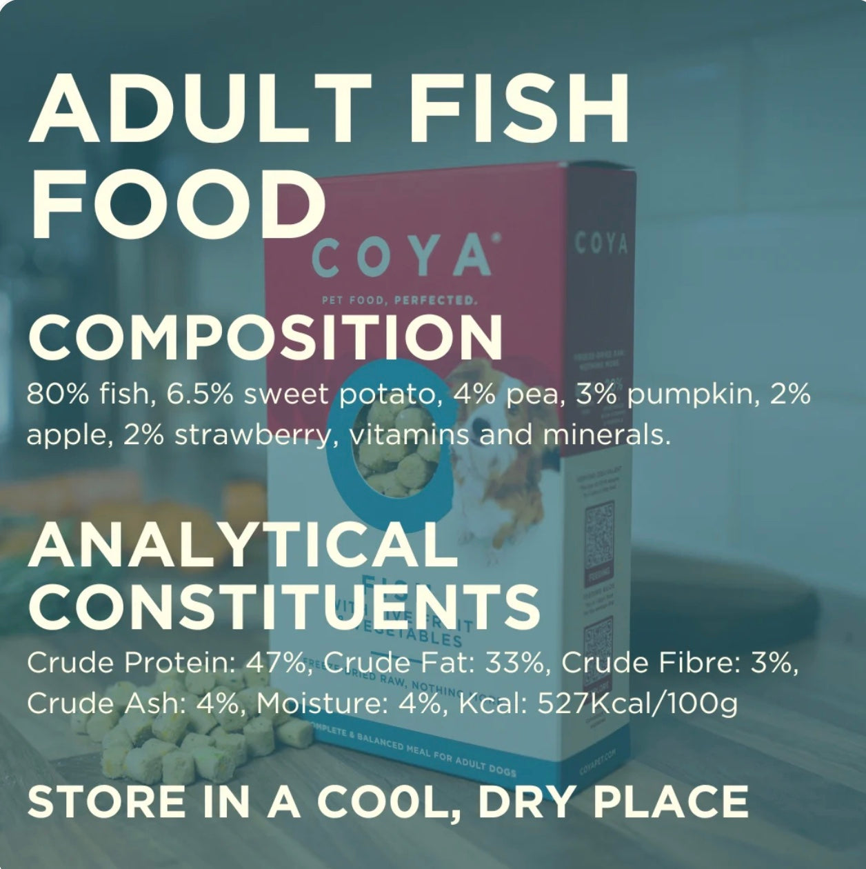 COYA Freeze Dried Fish Adult Dog Food